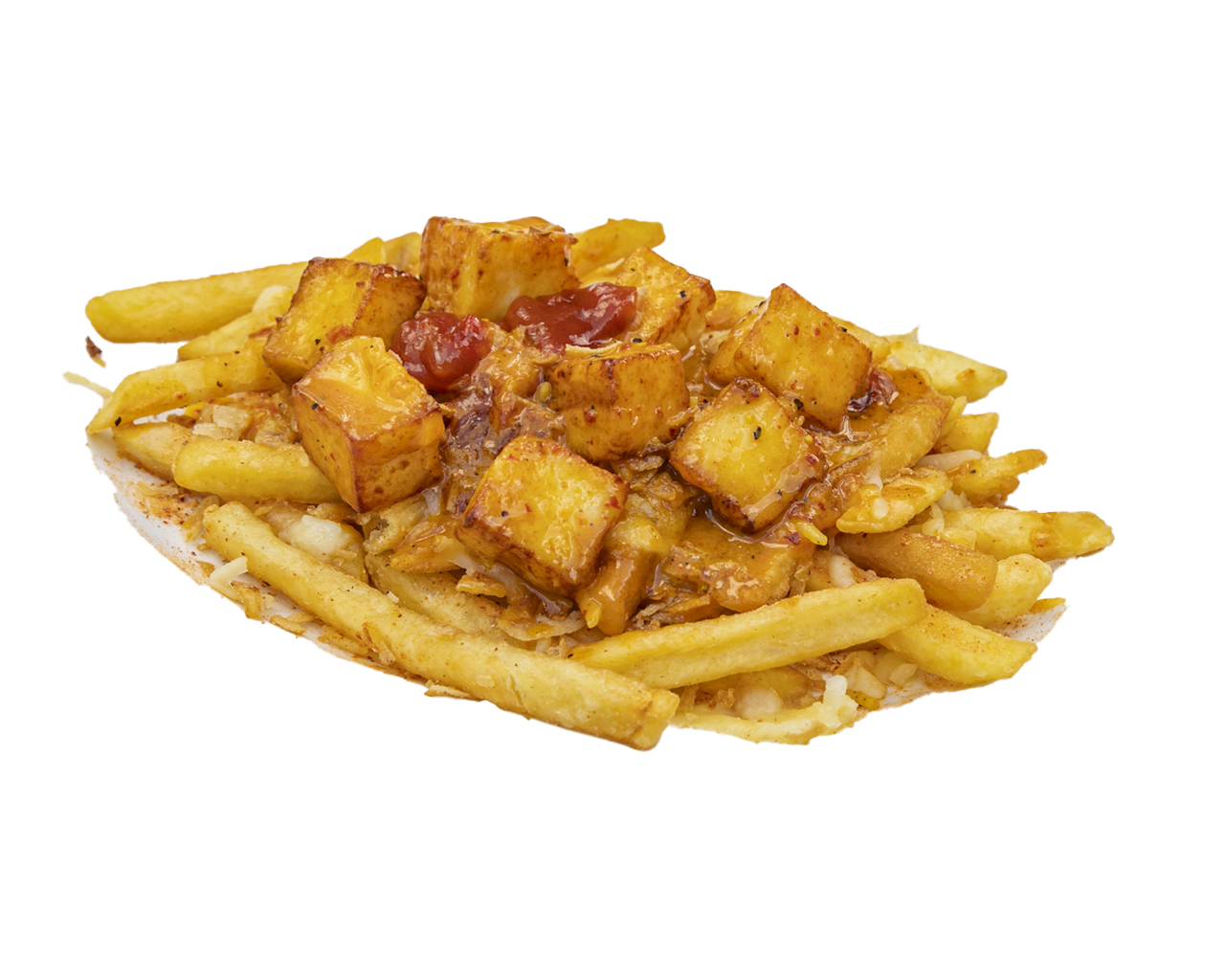 paneer vegetarian fries cheesey